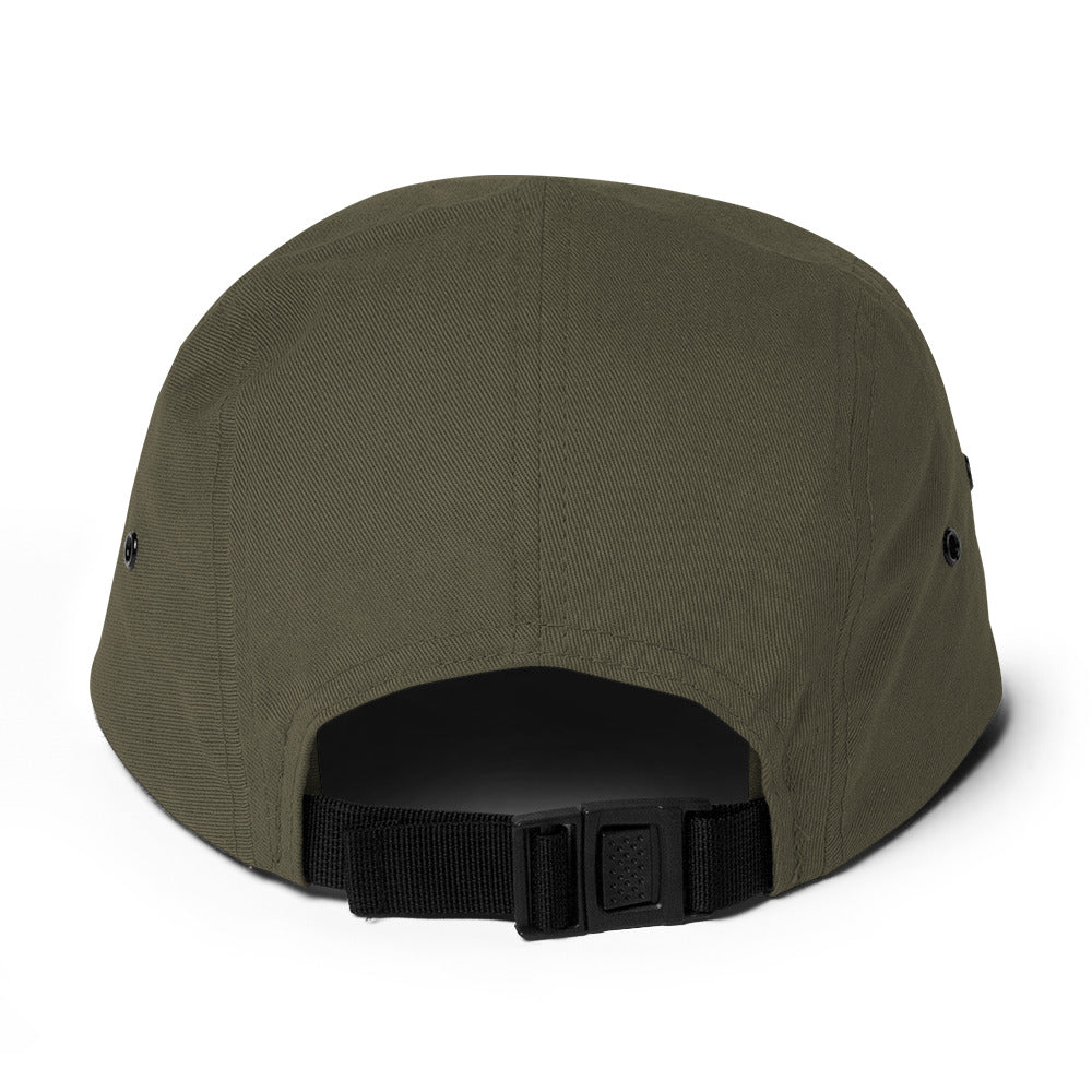 olive green 5 panel hat sqawk adjustable back