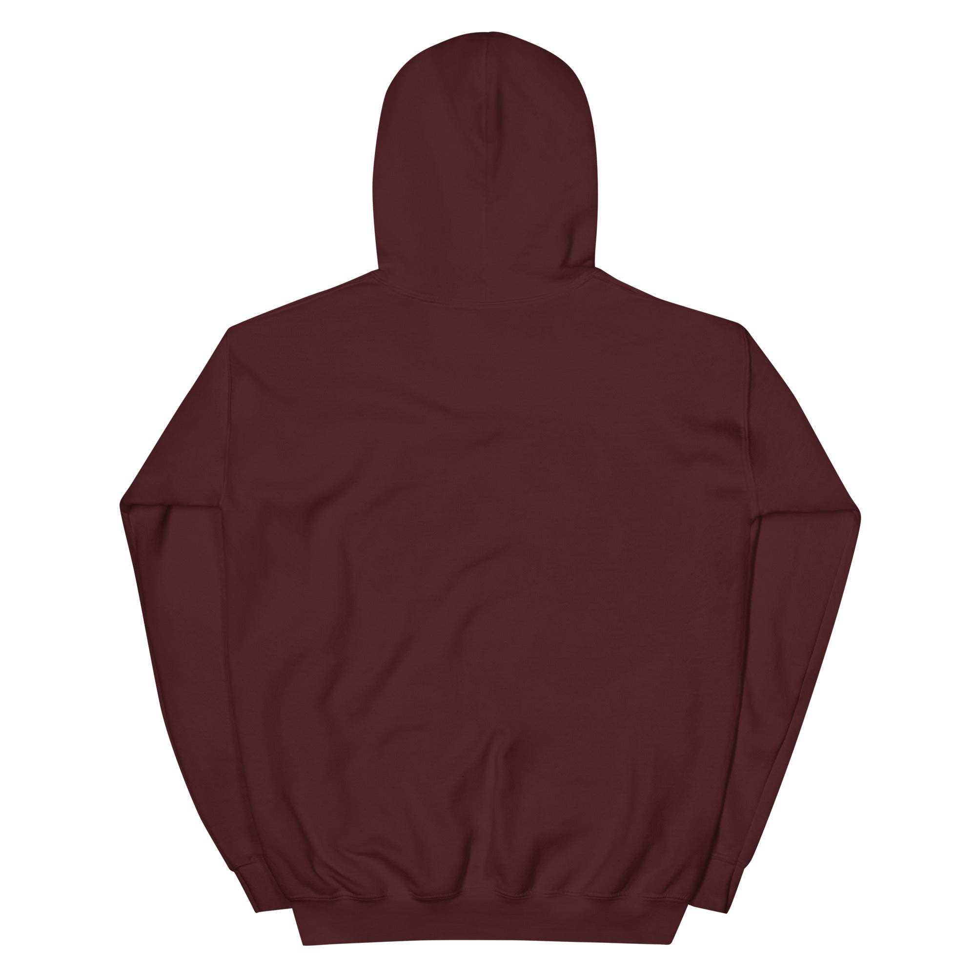 maroon hoodie back