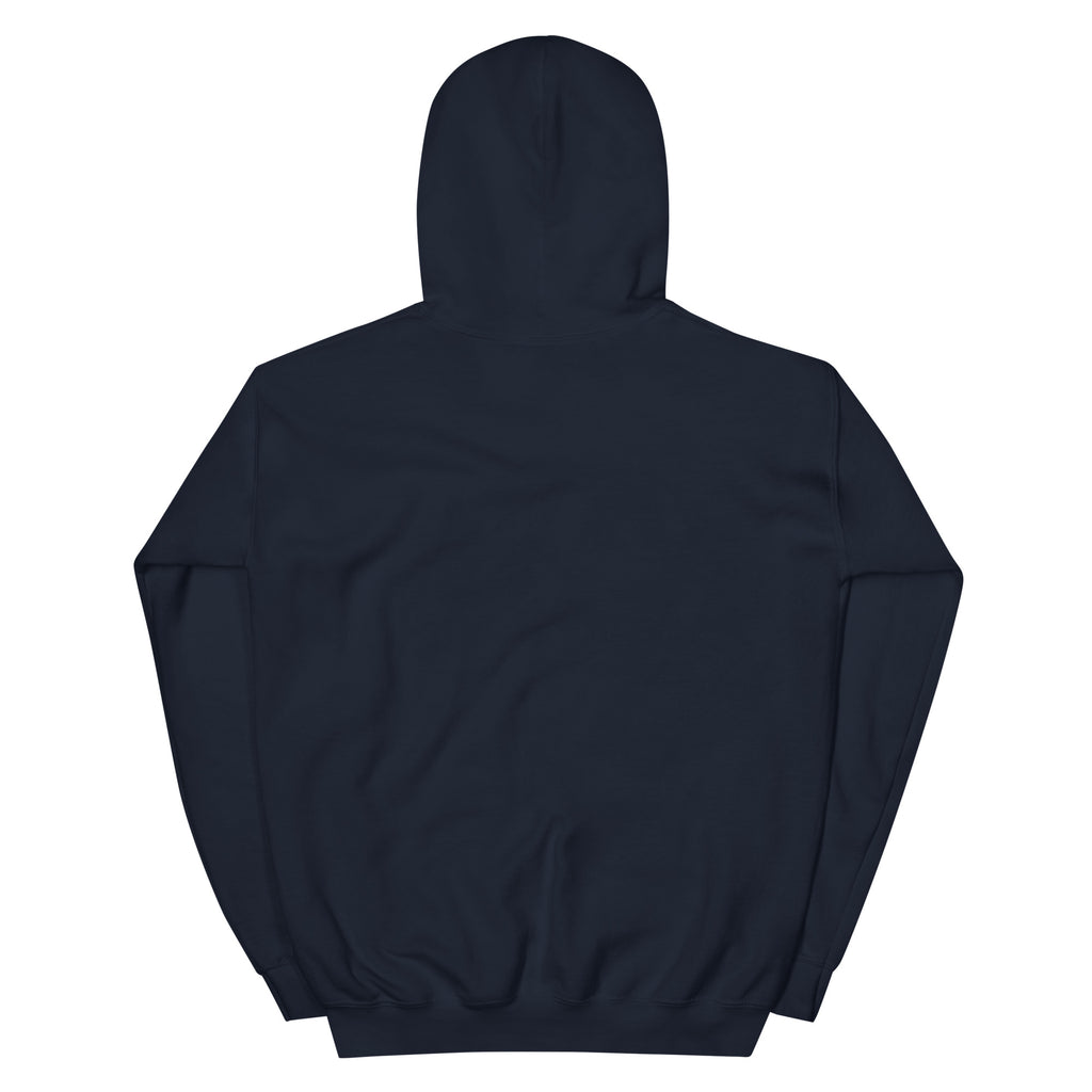 navy blue hoodie back