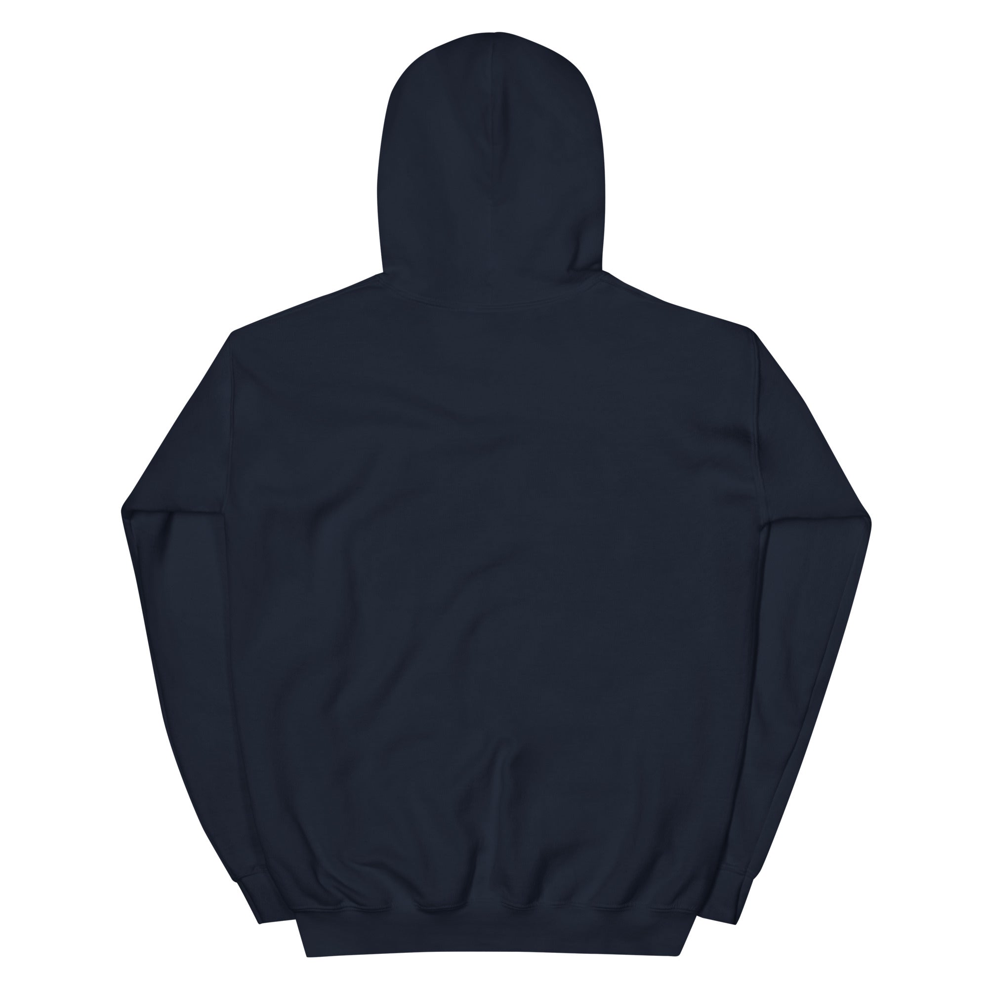 navy blue hoodie back